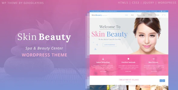 Skin Beauty - Beauty - Spa - Salon WordPress Theme