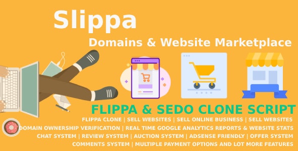 SlippaDomains - Website Marketplace PHP Script