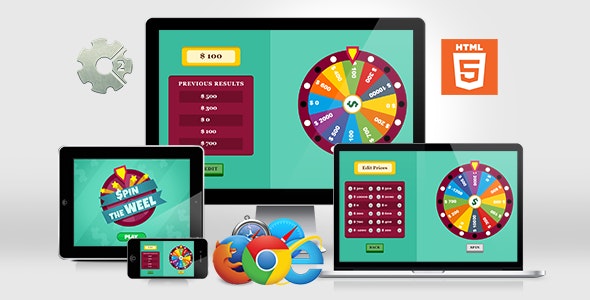 Spin the Wheel - HTML Game (.capx)