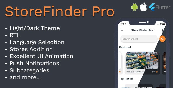 StoreFinder Pro Full App Flutter
