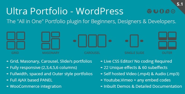 Ultra Portfolio - WordPress Plugin