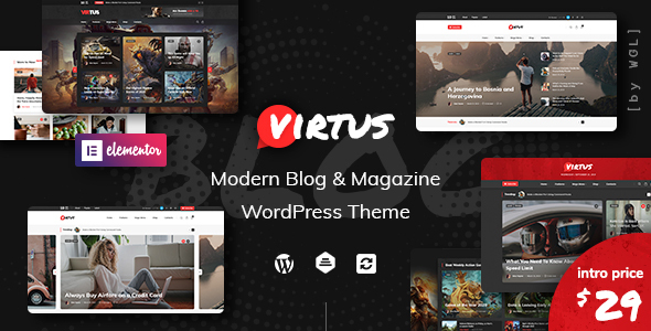 Virtus - Modern Blog - Magazine WordPress Theme