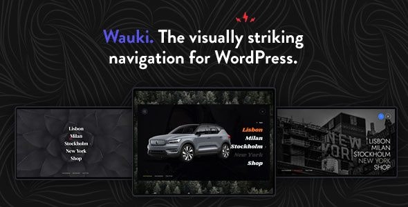 Wauki- Fullscreen WordPress Menu