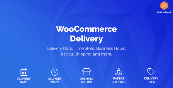 WooCommerce Delivery- Delivery Date - Time Slots