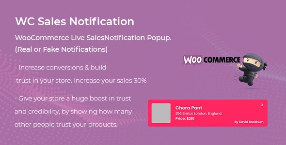WooCommerce Live Sales Notification Pro