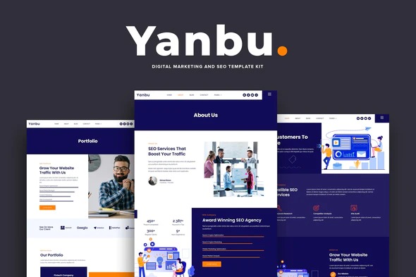 Yanbu - Digital Marketing - SEO Elementor Template Kit