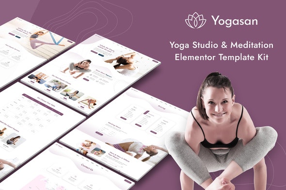 Yogasan - Yoga Studio - Meditation Elementor Template Kit