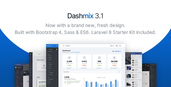 Dashmix - Bootstrap Admin Dashboard Template - Laravel Starter Kit