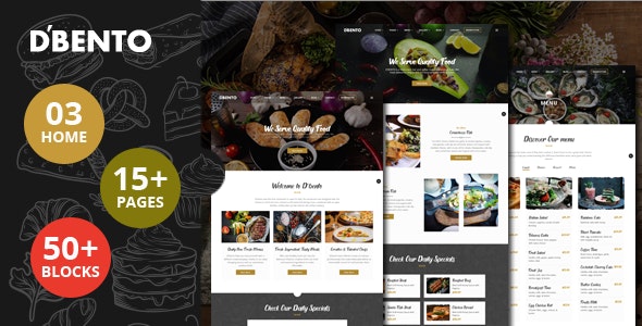 Dbento | Food Restaurant HTML Template