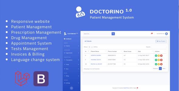 Doctorino - medical ward management system