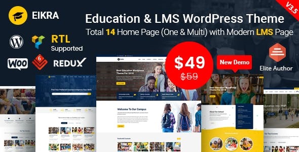 Eikra Education- Education WordPress Theme