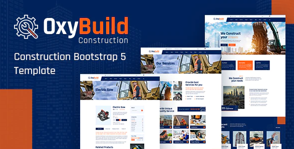 OxyBuild - Construction Bootstrap Template