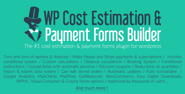 WP Cost Estimation - Payment Form Builder