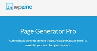 WPzinc Page Generator Pro