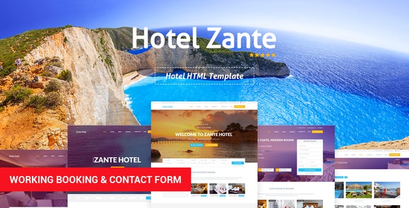 Zante - Hotel Booking Theme