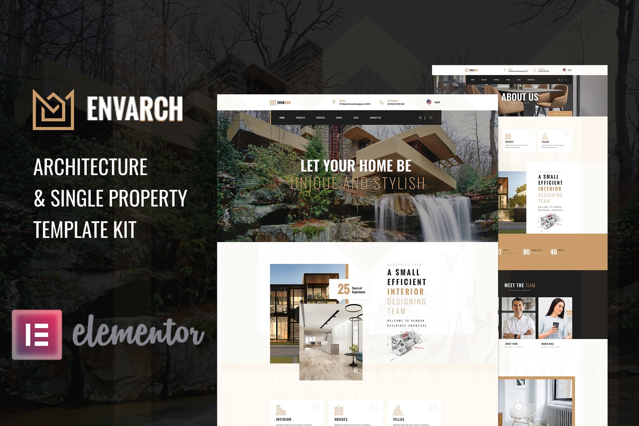 EnvArch - Architecture - Single Property Elementor Template Kit