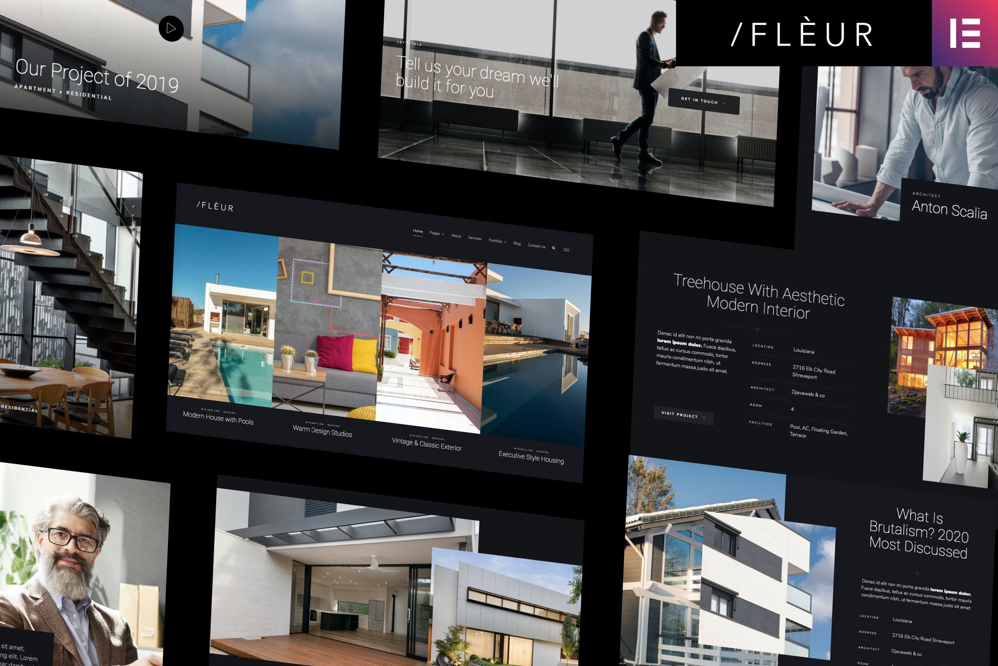 Fleur - Architecture - Interior Elementor Template Kit