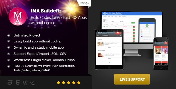 IMABuildeRz - Ionic Mobile App Builder + Code Generator