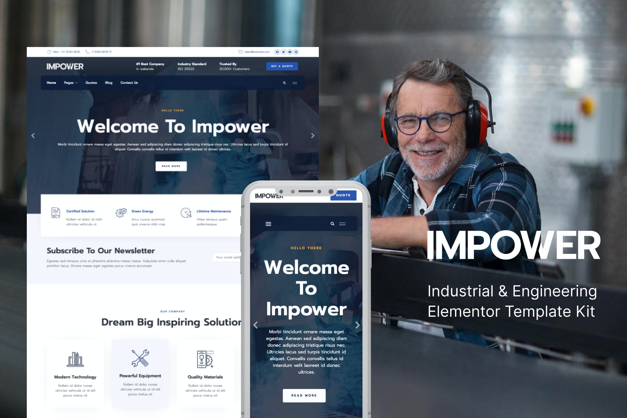 Impower - Engineering and Industrial Template Kit