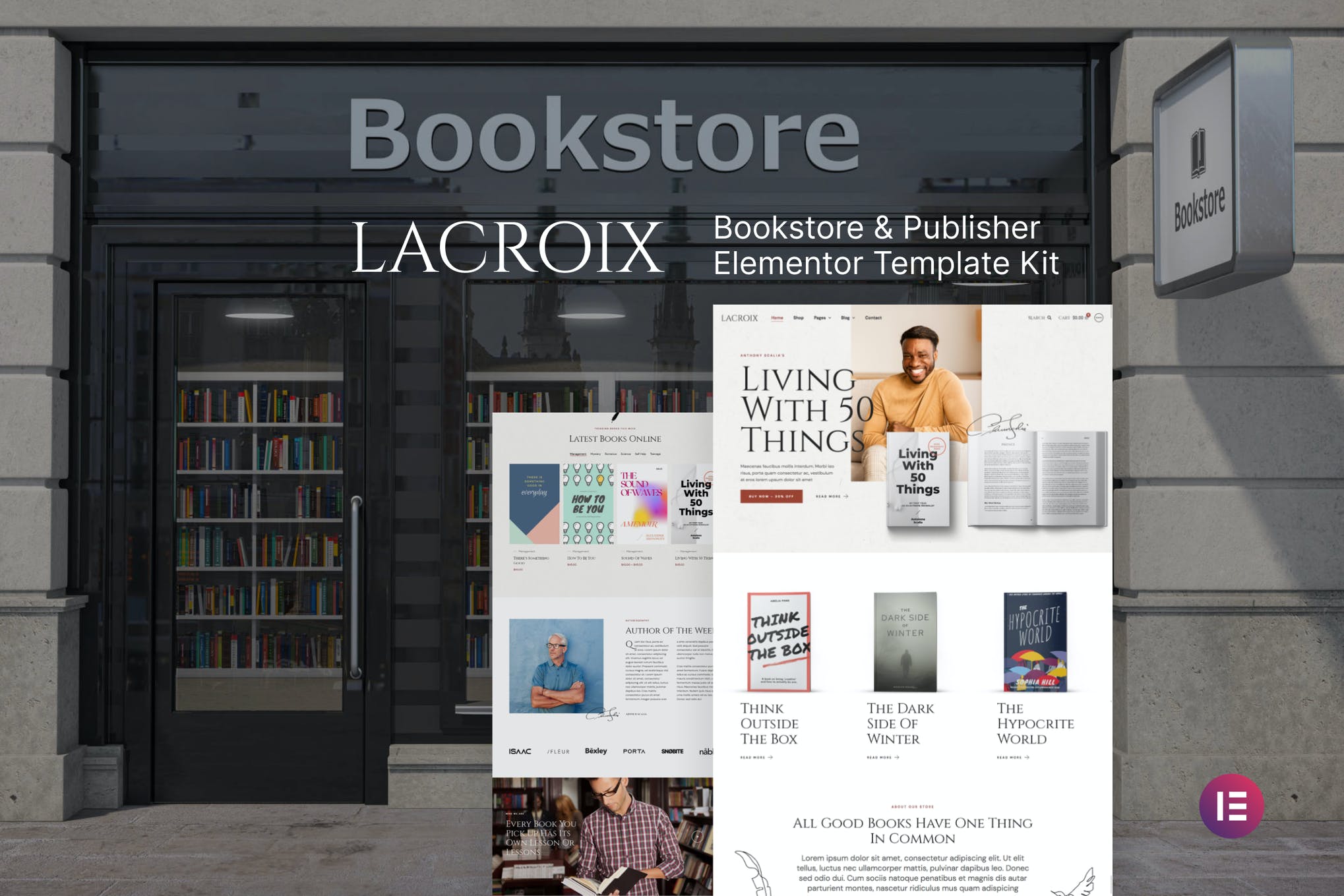 LaCroix - Author - Publisher Elementor Template Kit