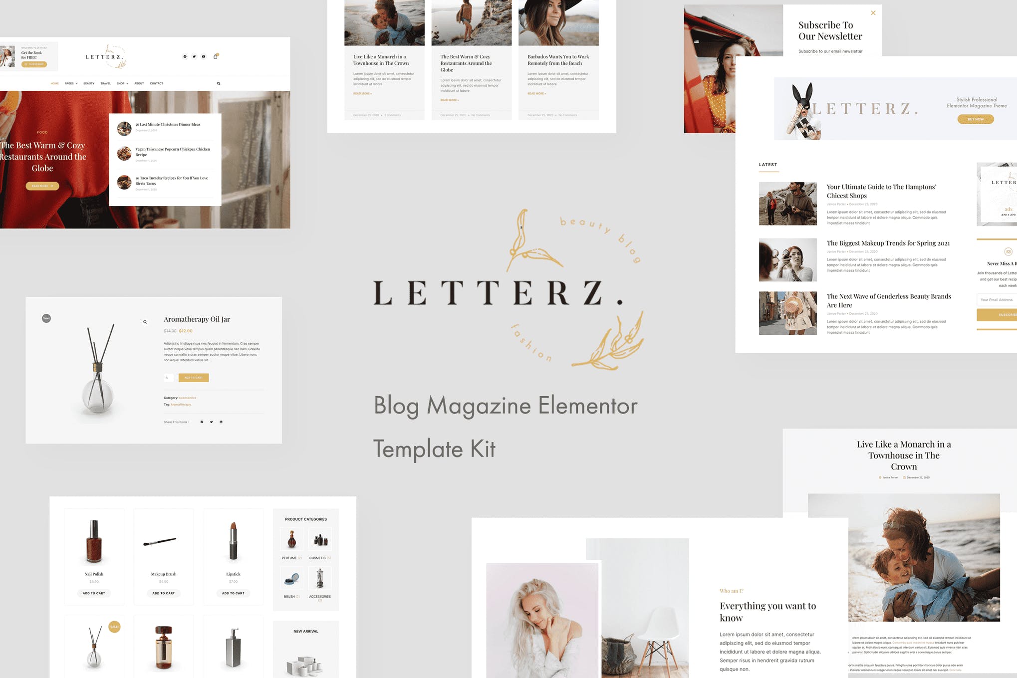 Letterz - Blog Magazine Elementor Template Kit