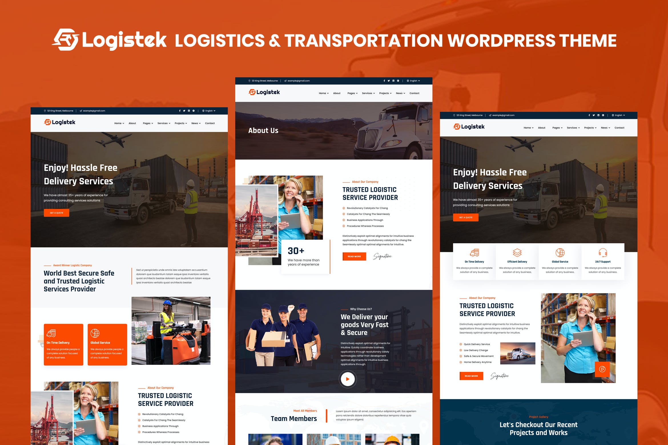 Logistek - Logistics - Transportation WordPress