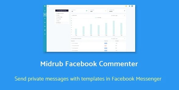 Midrub Facebook Commenter - automatically moderates and sends private messages with templates