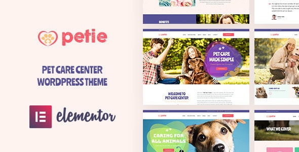 Petie - Pet Care Center - Veterinary WordPress Theme