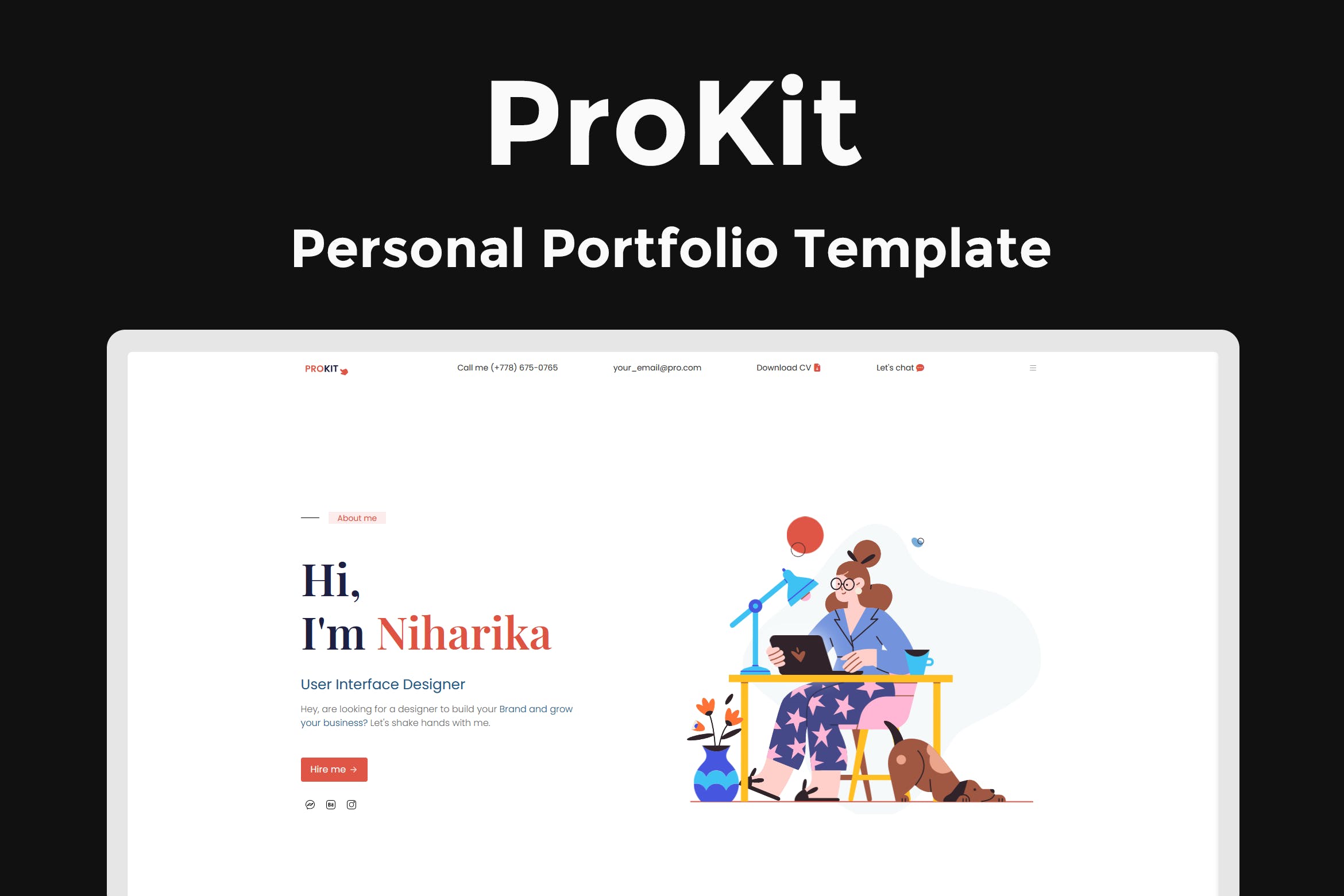 ProKit - Personal Portfolio Template