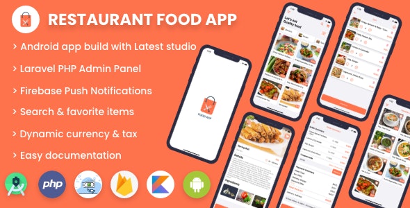 Single restaurant food ordering app - Android App with Admin Panel Dec