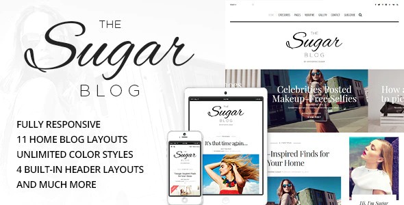 Sugar - Clean - Personal WordPress Blog Theme