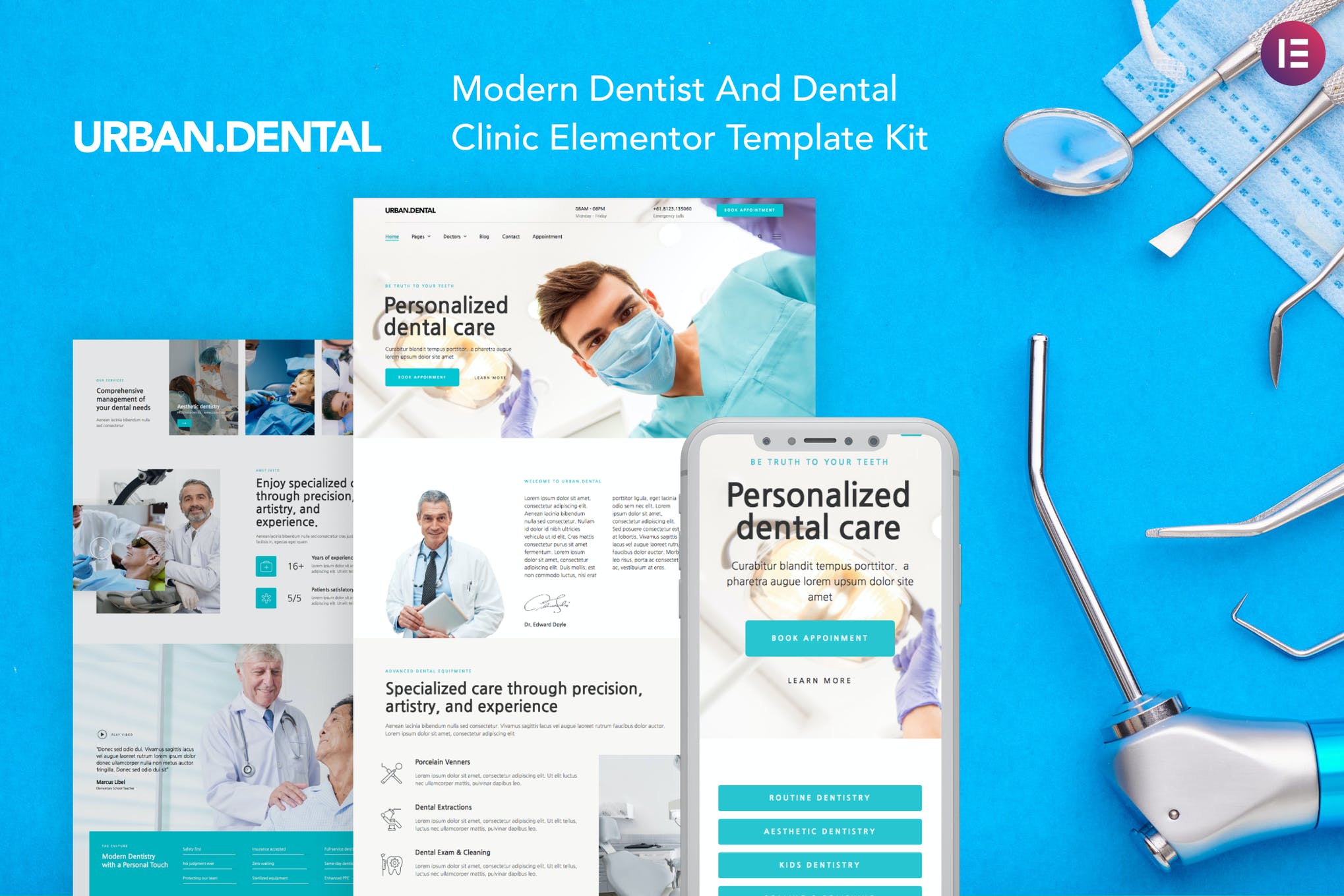 UrbanDental - Dentist - Dental Clinic Template Kit