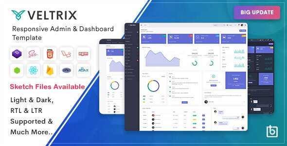 Veltrix - Admin - Dashboard Template