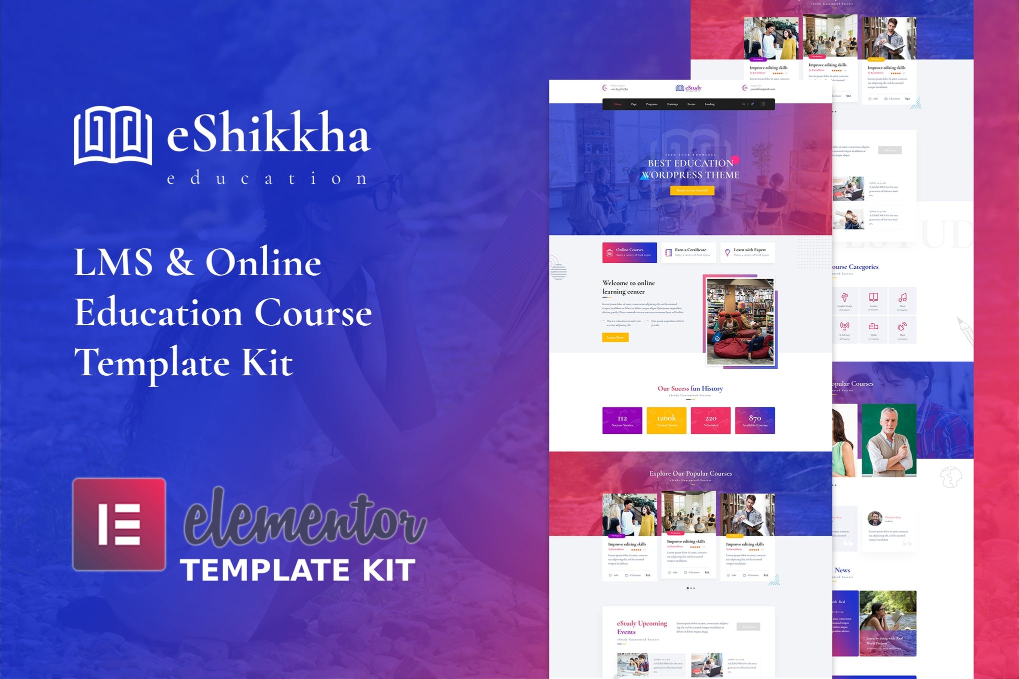 eShikkha - eLearning Elementor Template Kit
