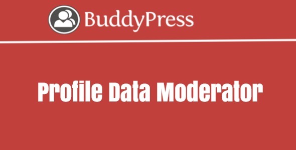 BuddyPress Profile Data Moderator