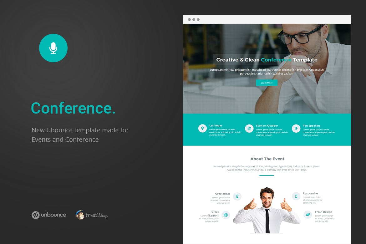 Conference - Unbounce Landing Page