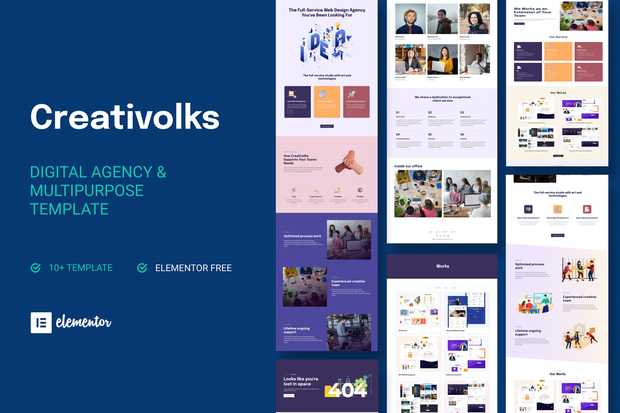 Creativolks - Creative - Business Agency Elementor Template Kit