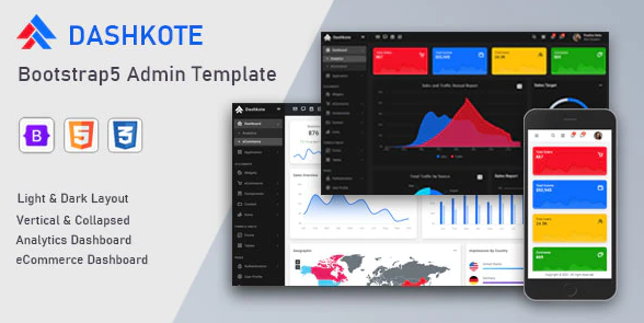 Dashkote - Bootstrap Admin Template