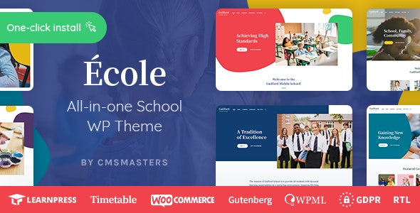 Ecole Education - School WordPress Theme