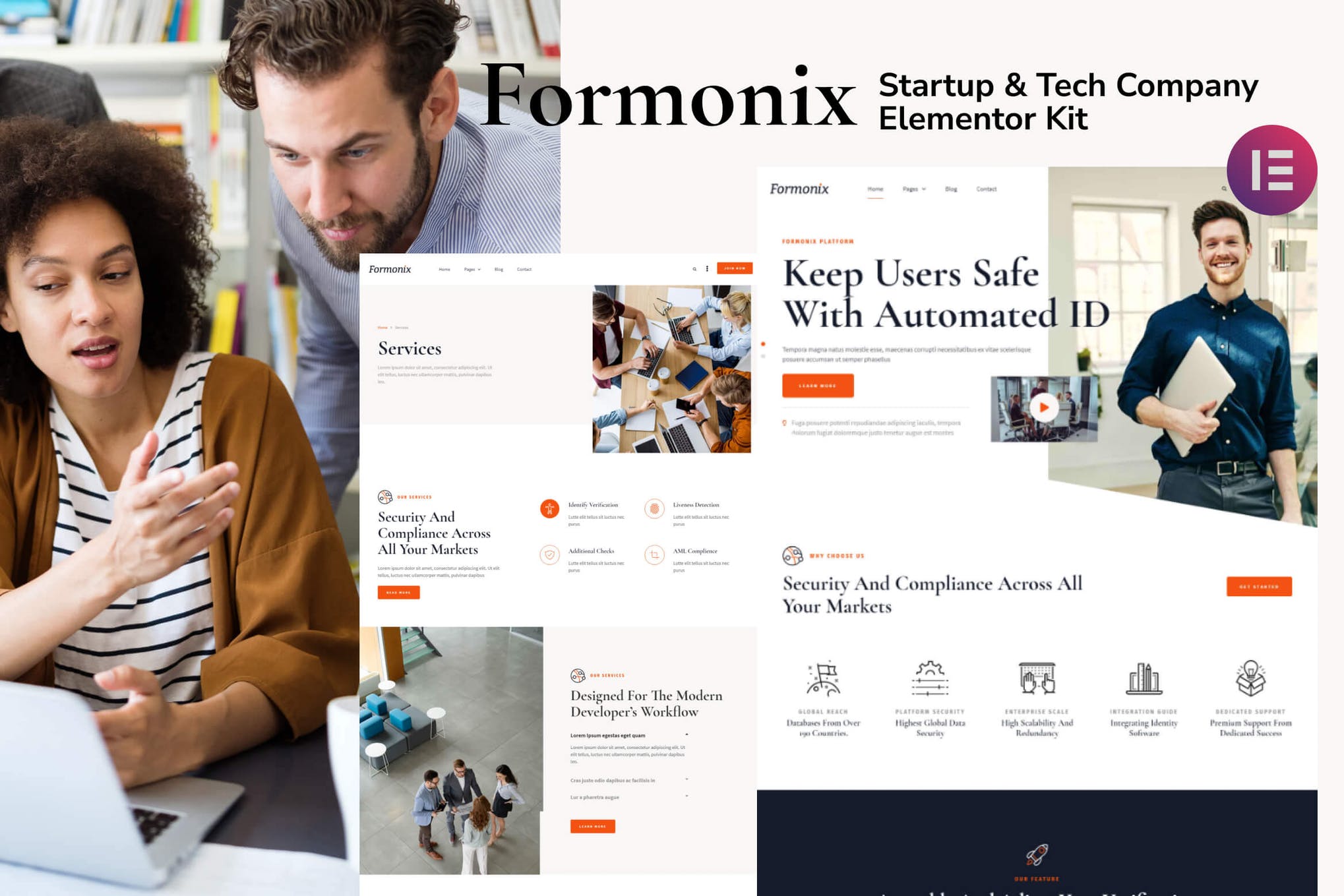 Formonix - Startup - Tech Company Elementor Template Kit