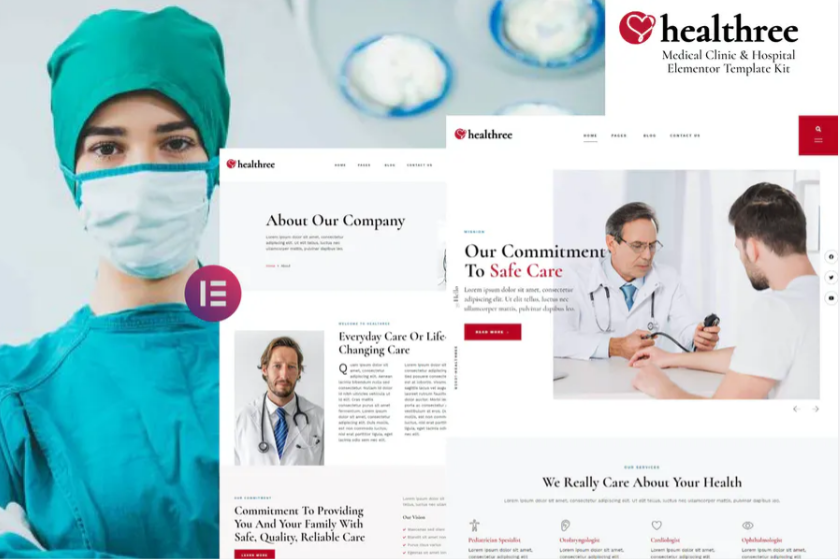 Healthree - Medical Clinic - Hospital Elementor Template Kit