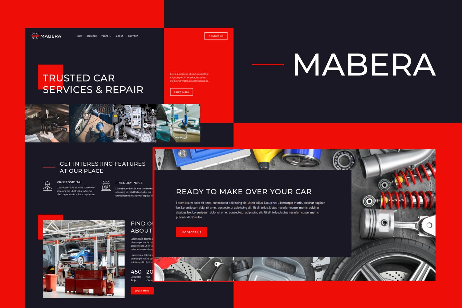 Mabera - Car Service - Repair Elementor Template Kit