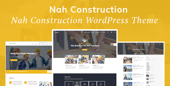 Nah Construction - Building Business WordPress Theme