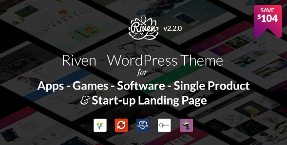 Riven- WordPress Theme for App