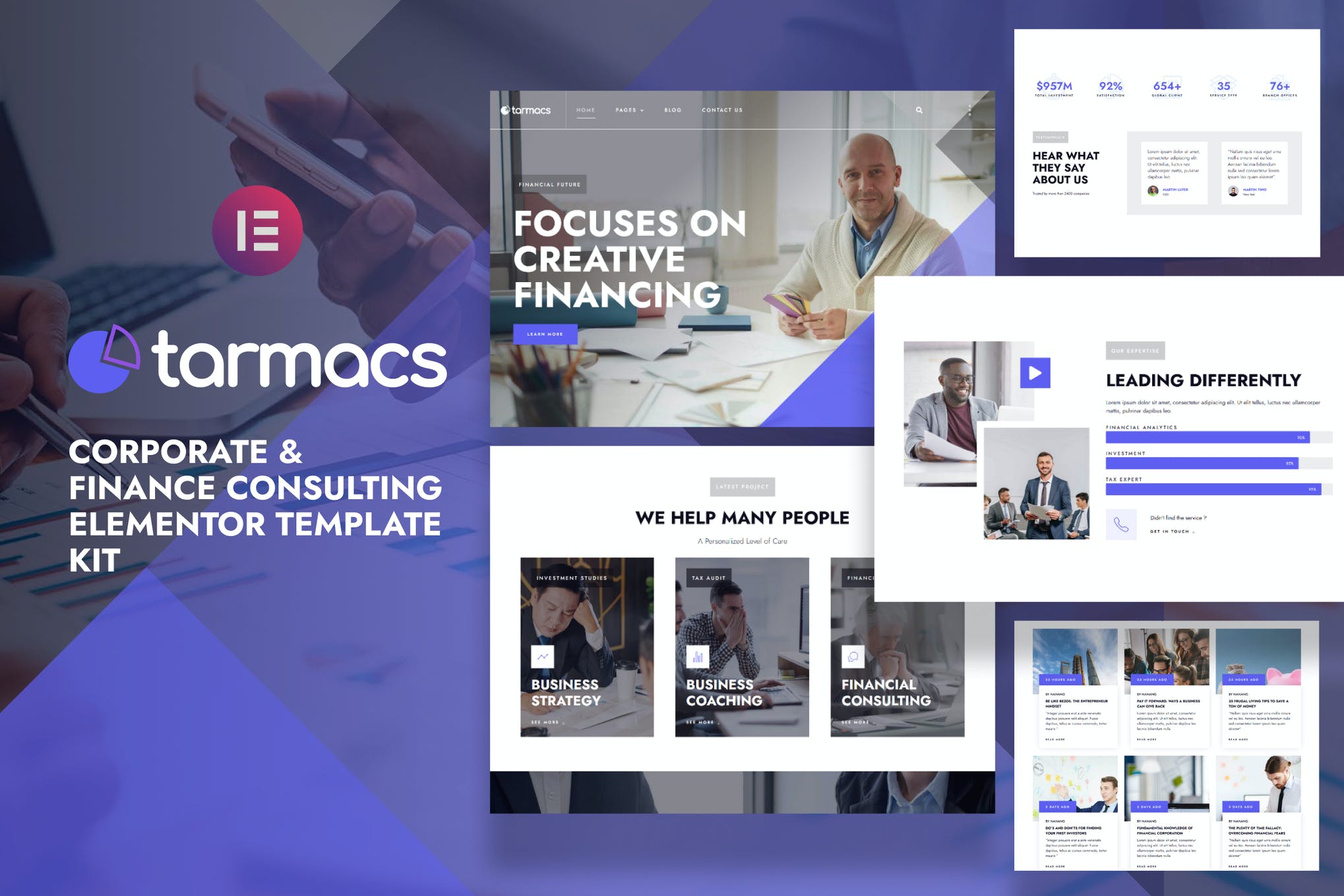 Tarmacs - Corporate - Finance Consulting Template Kit