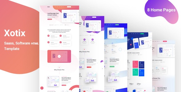 Xotix - Software - Saas Landing Page Template