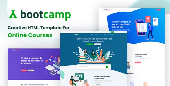 Bootcamp - Online Courses and Educational Site Template
