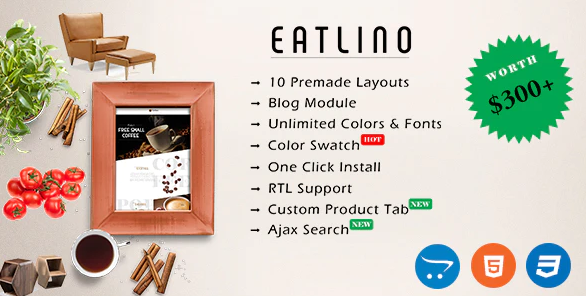 Eatlino - Advanced Multipurpose OpenCart Theme