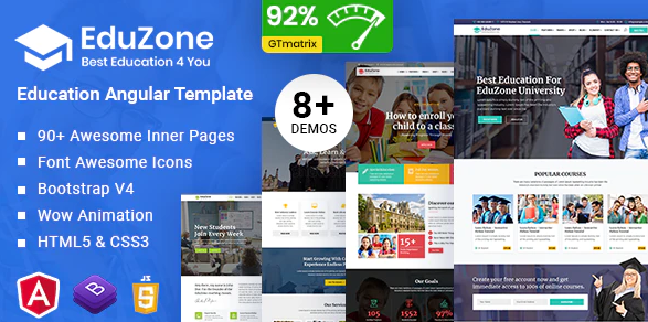 EduZone | Education Course - School Angular Template