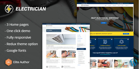 Electrician - Electrical And Repair Service WordPress Theme